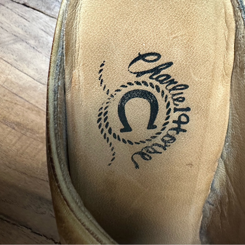 CHARLIE 1 HORSE LEATHER COWBOY
CLOGS   SIZE 7 1/2 - Picture 5 of 8